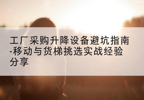 蛟河移动式升降机怎么选-工厂采购升降设备避坑指南-移动与货梯挑选实战经验分享